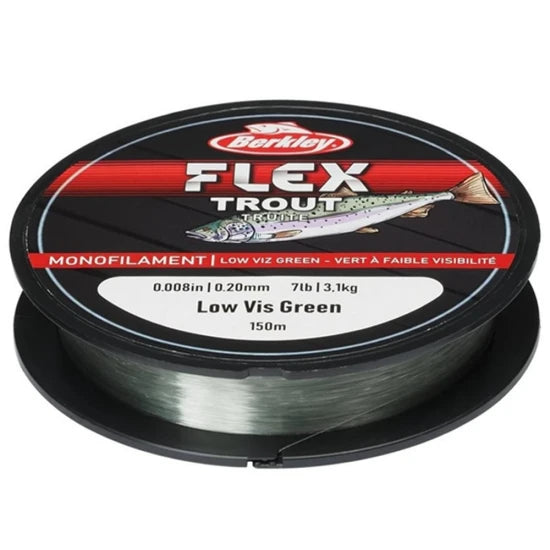 Fir Monofilament Berkley Flex Trout, Low Vis Green, 150m, 0.18mm, 2.55kg