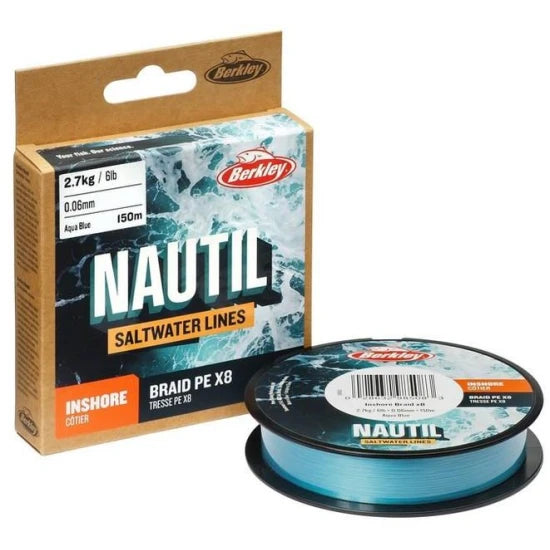 Fir Monofilament Berkley Nautil, Aqua Blue, 27kg, 0.40mm, 300m