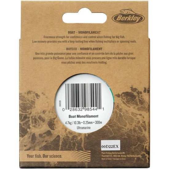 Fir Monofilament Berkley Nautil, Ultramarine, 300m, 0.35mm, 9.00kg