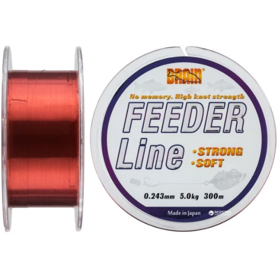 Fir Monofilament Brain Feeder Copper, 2.9kg, 0.185mm, 300m
