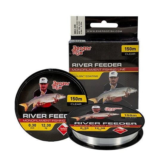 Fir Monofilament Benzar River Feeder Mono Clear Transparent 150m 0.22mm 6.60kg