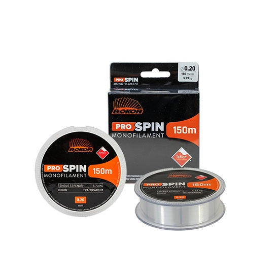 Fir Monofilament Bokor Pro Spin Transparent 0.30mm 150m 12.45kg