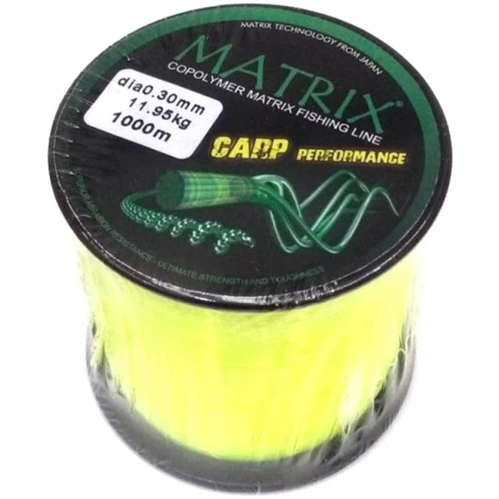Fir Monofilament Carbotex Matrix, Galben Fluo, 0.30mm, 11.95kg, 1000m