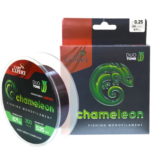 Fir Monofilament Carp Expert Chameleon, Dark Green, 600m, 0.25mm
