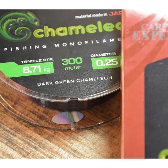 Fir Monofilament Carp Expert Chameleon, Dark Green, 600m, 0.30mm