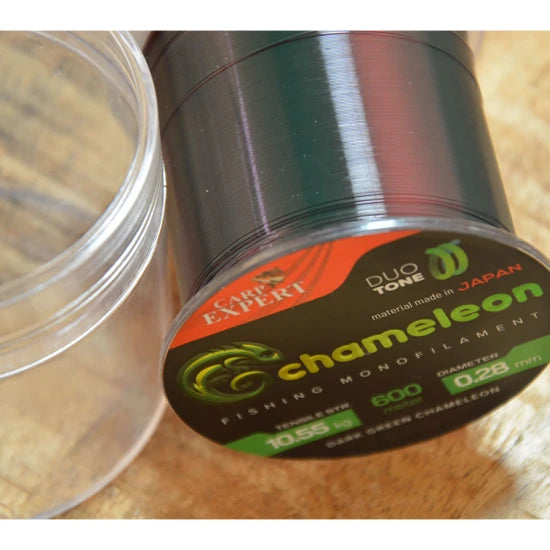 Fir Monofilament Carp Expert Chameleon, Dark Green, 600m, 0.35mm