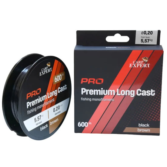 Fir Monofilament Carp Expert Premium Long Cast, Grey, 0.25mm, 8.95kg, 600m