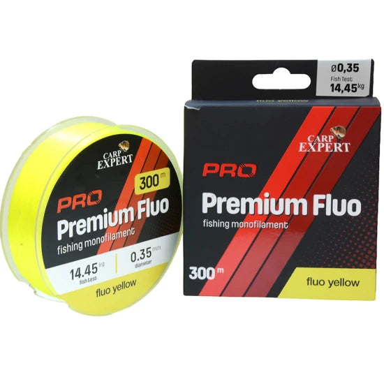 Fir Monofilament Carp Expert Premium Pro Fluo, Monofilament, Galben 0,20mm, 5,45kg, 300m