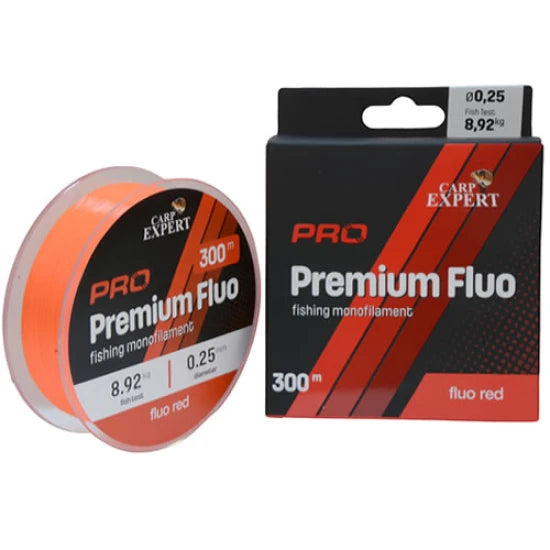Fir Monofilament Carp Expert Premium Pro, Fluo Rosu, 0.20mm, 5.47kg, 300m
