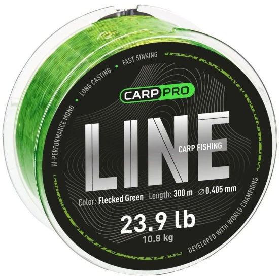 Fir Monofilament Carp Pro Flecked Green, 9.10kg, 0.37mm, 1000m