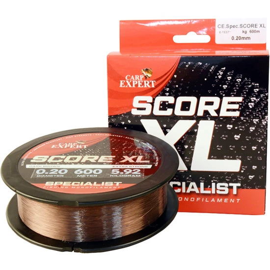 Fir Monofilament Carp Expert Specialist Score Xl, Dark Brown, 0.20mm, 5.92kg, 600m
