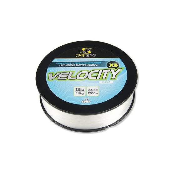 Fir Monofilament Carp Spirit Velocity Xs Clear 1200m 0.27mm 5.90kg