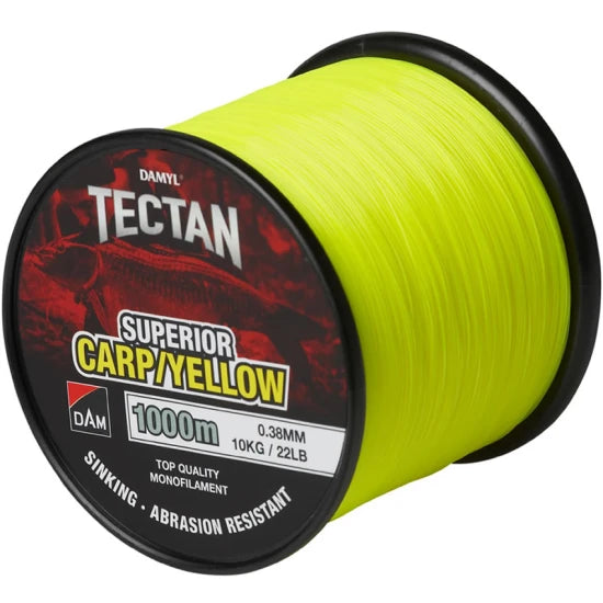 Fir Monofilament Dam Tectan Crap Yellow, 0.33mm, 8kg/18lb, 1000m