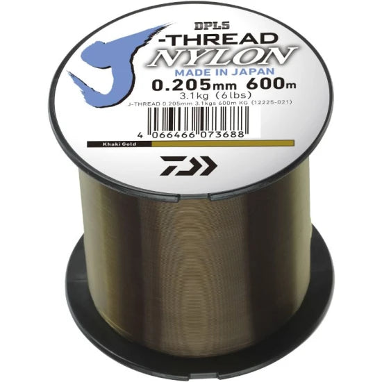 Fir Monofilament Daiwa J-threads, Khaki Gold, 10.10kg, 0.37mm, 600m