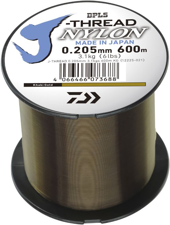 Fir Monofilament Daiwa J-Threads, Khaki Gold, 10.10kg, 0.37mm, 600m