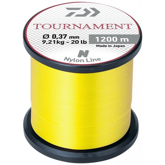 Fir Monofilament Daiwa Tournament Galben Fluo 1200M 0.28mm 6.60kg