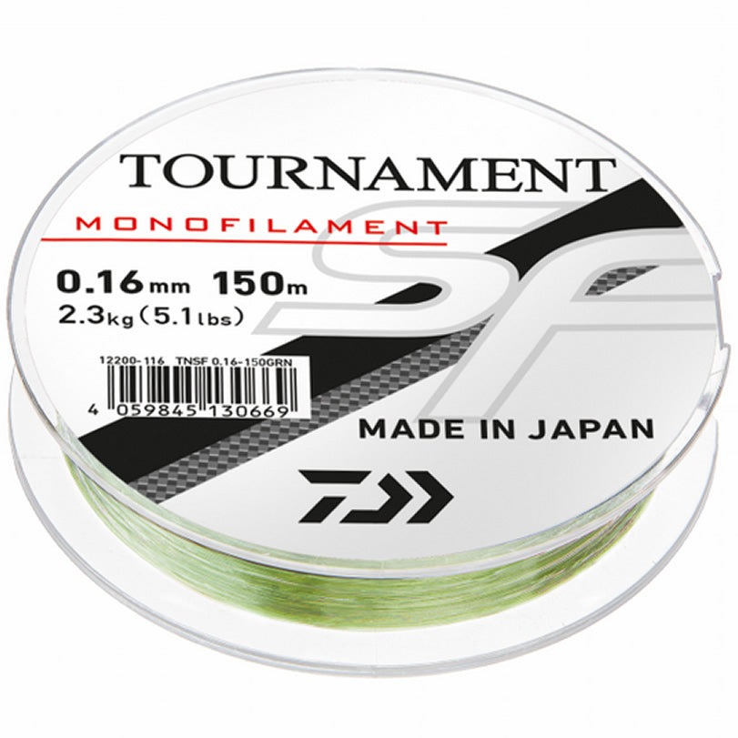 Fir Monofilament Daiwa Tournament SF 0.16mm, 2.3kg, 150m, Green