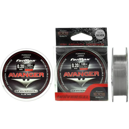 Fir Monofilament Formax Avanger, Silver, 9.10kg, 0.30mm, 100m