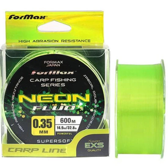 Fir Monofilament Formax Carp Neon, Yellow Fluo, 13.30kg, 0.32mm, 600m