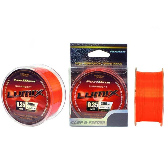 Fir Monofilament Formax Lumix Carp&feeder Red Fluo, 0.40mm, 300m