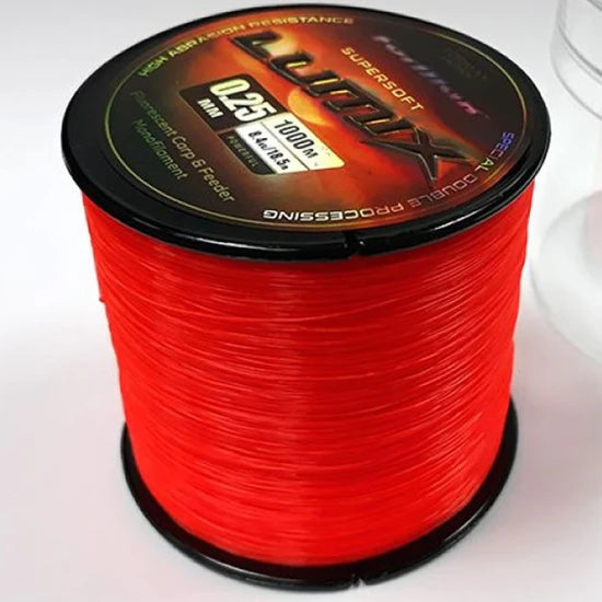 Fir Monofilament Formax Lumix, Rosu Fluo, 8.40kg, 0.25mm, 1000m