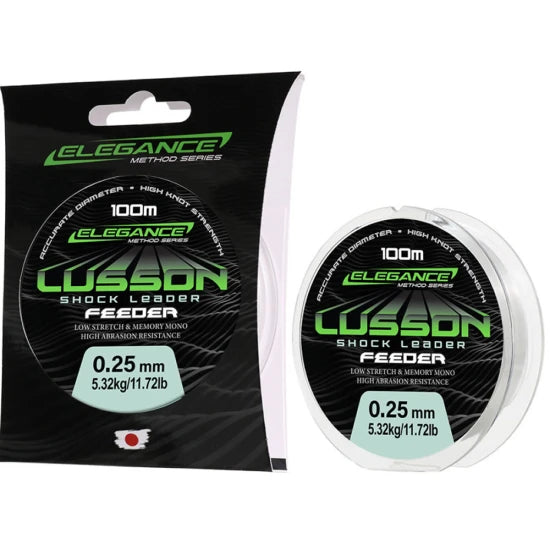 Fir Monofilament Formax Lusson Shock Leader, Transparent, 6.32kg, 0.28mm, 100m
