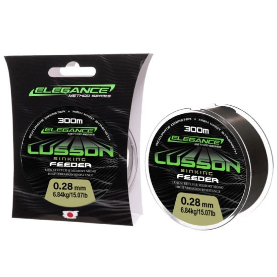 Fir Monofilament Formax Lusson Sinking Feeder, Gri-masliniu, 3.69kg, 0.20mm, 300m