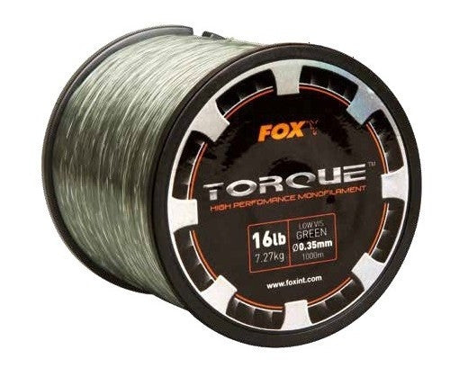 Fir Monofilament FOX Torque Carp Line Low Vis Green 1000m 0.33mm 5.91kg