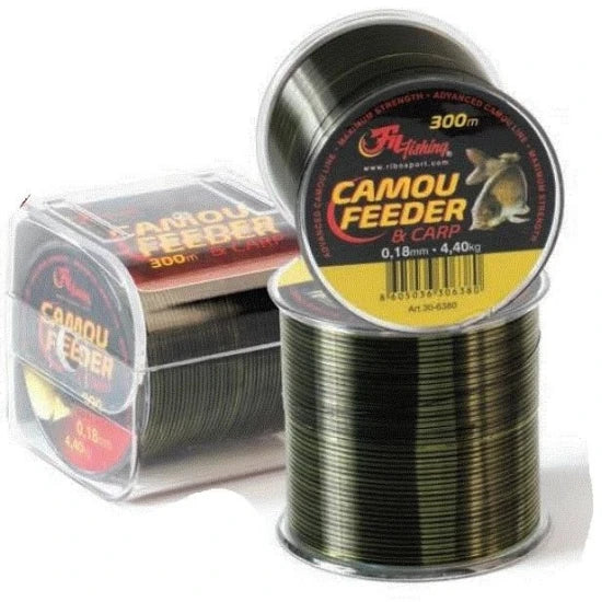 Fir Monofilament Filfishing Camo Feeder, 4.40kg, 0.18mm, 300m