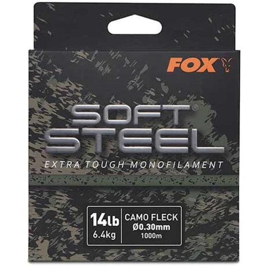 Fir Monofilament Fox Soft Steel Fleck, Camo, 9.1kg, 20lbs, 0.37mm, 1000m
