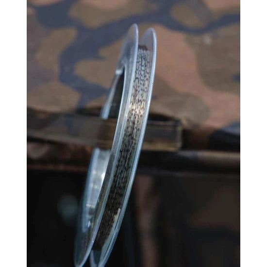 Fir Monofilament Fox Soft Steel Fleck Leader, Camo, 15.9kg, 35lbs, 0.50mm, 100m