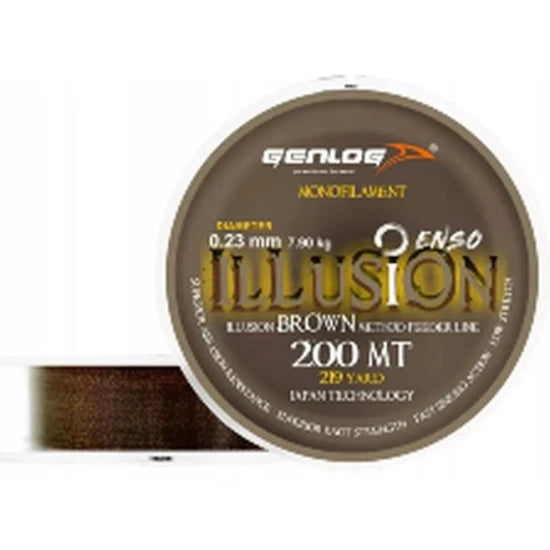 Fir Monofilament Genlog Enso Ilussion Method Feeder, Brown, 8.7kg, 0.25mm, 200m