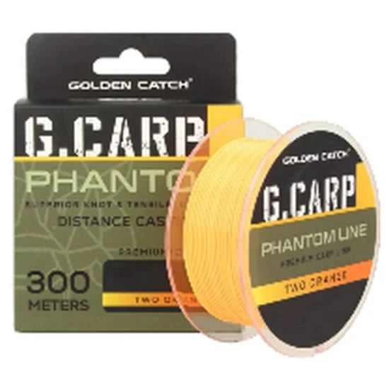 Fir Monofilament Golden Catch G Carp Phantom 3d Two Orange, 0.28mm, 300m