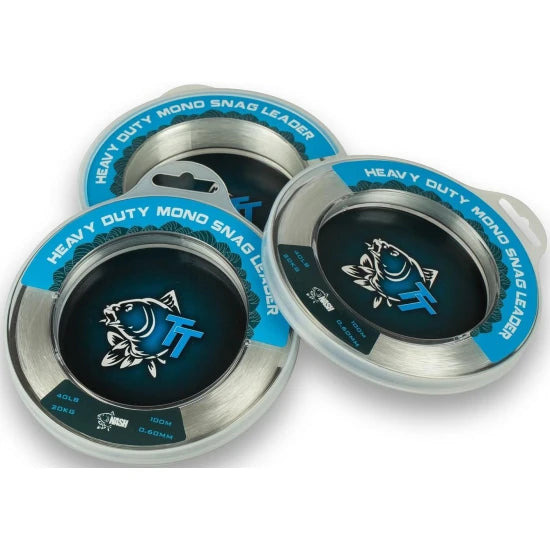 Fir Monofilament Inaintas Nash Mono Snag Leader, Transparent, 0.60mm, 40lbs/20kg, 100m