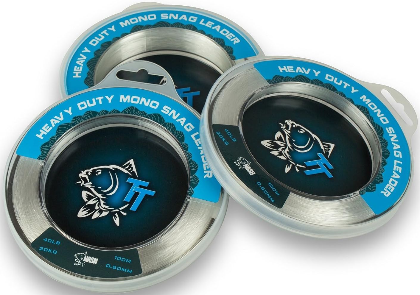 Fir Monofilament Inaintas NASH Mono Snag Leader, Transparent, 0.60mm, 40lbs/20kg, 100m