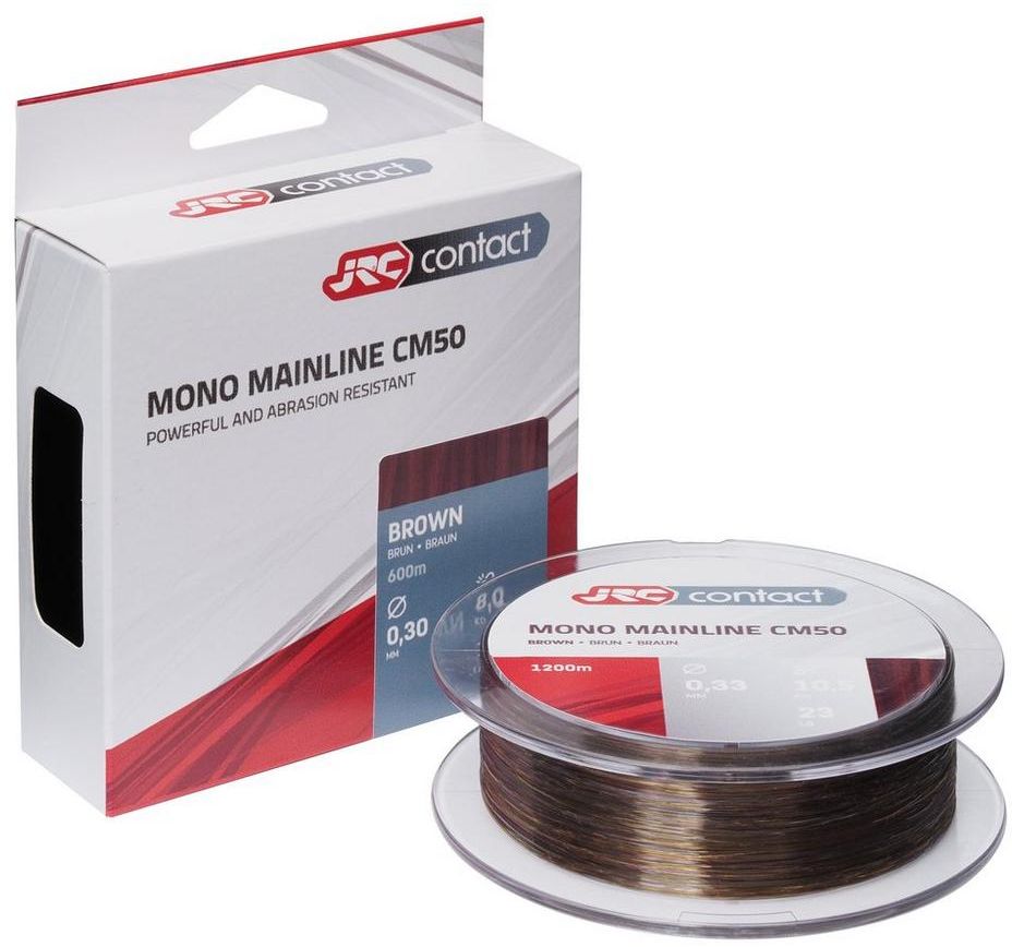 Fir Monofilament JRC Contact CM50 Crap, Brown, 7kg, 0.28mm, 600m