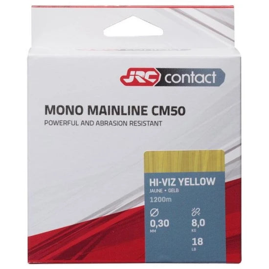 Fir Monofilament Jrc Contact Cm50 Crap, Hightviz Yellow, 13.5kg, 0.40mm, 1200m
