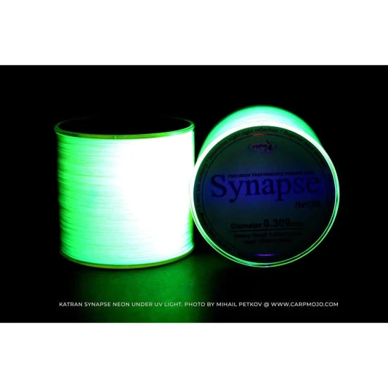 Fir Monofilament Katran Synapse Neon, Galben Neon, 0.255mm, 11.55lb/5.24kg, 1000m