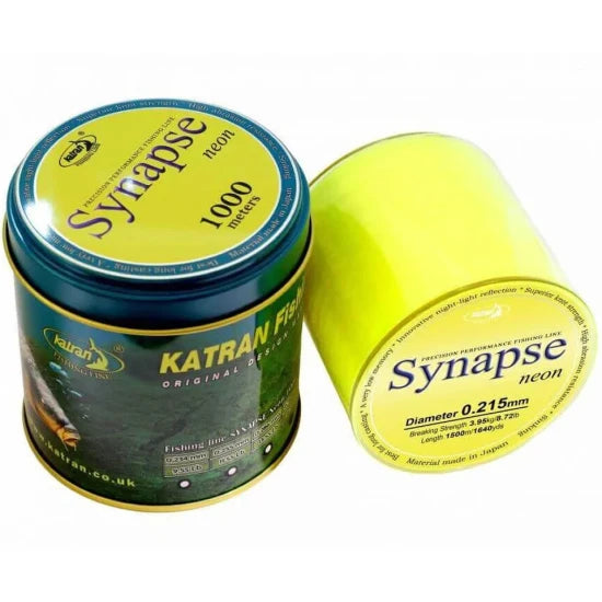 Fir Monofilament Katran Synapse Neon, Galben Neon, 0.286mm, 13.55lb/6.15kg, 1000m