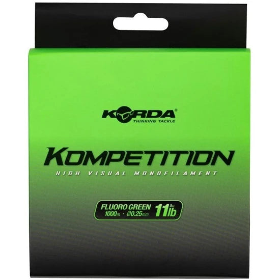 Fir Monofilament Korda Kompetition Mono, 9kg, 0.38mm, 1000m
