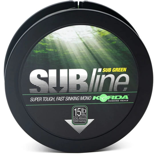 Fir Monofilament Korda Subline, Green, 15b/0.40mm, 1000m