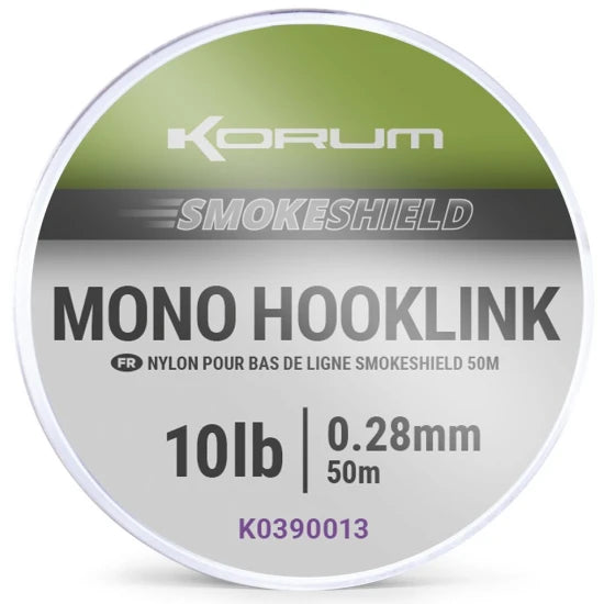 Fir Monofilament Korum Smokeshield Mono Hooklink, 6lbs/2.70kg, 0.23mm, 50m