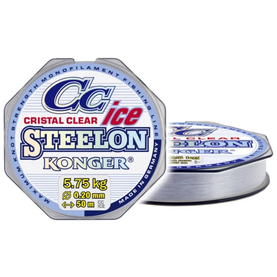 Fir Monofilament Konger Steelon Cc Cristal Clear Ice, 50m, 0.20mm, 5.75kg