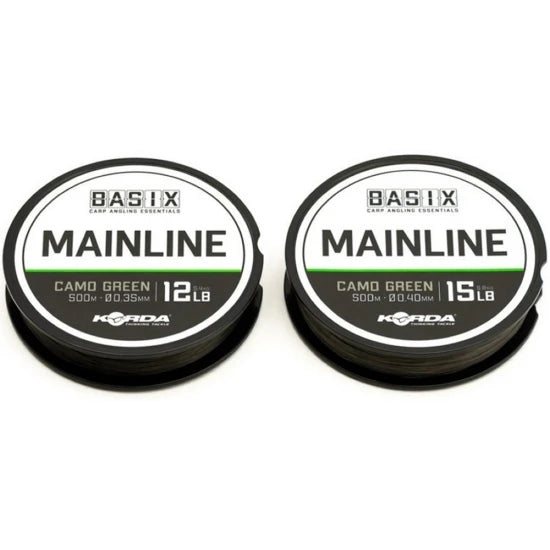Fir Monofilament Korda Basix Mainline 0.35mm, 12lb, 1000m