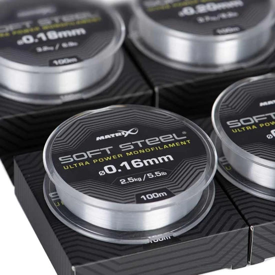 Fir Monofilament Matrix Soft Steel Ultra Power, 100m, 0.16mm