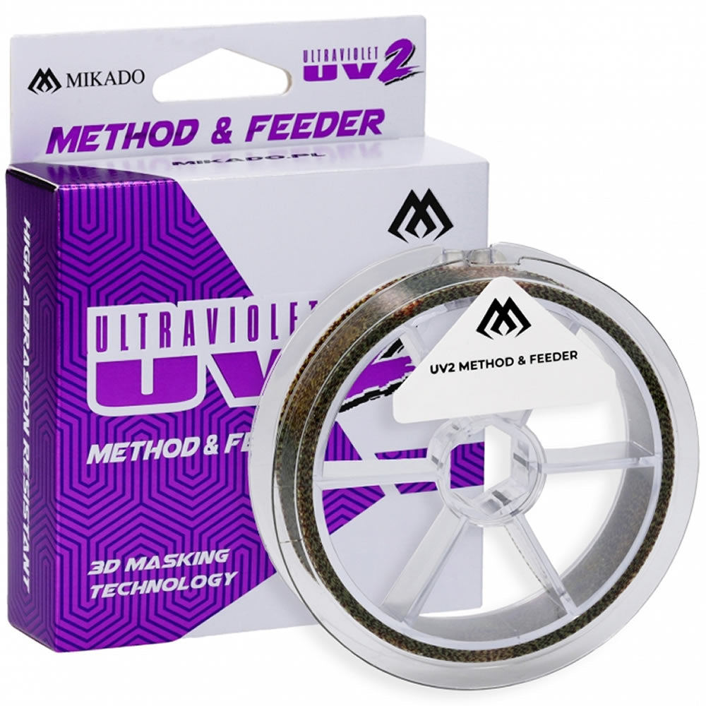 Fir Monofilament MIKADO Ultraviolet II Method Feeder, Camo, 0.25mm, 11.71kg, 150m