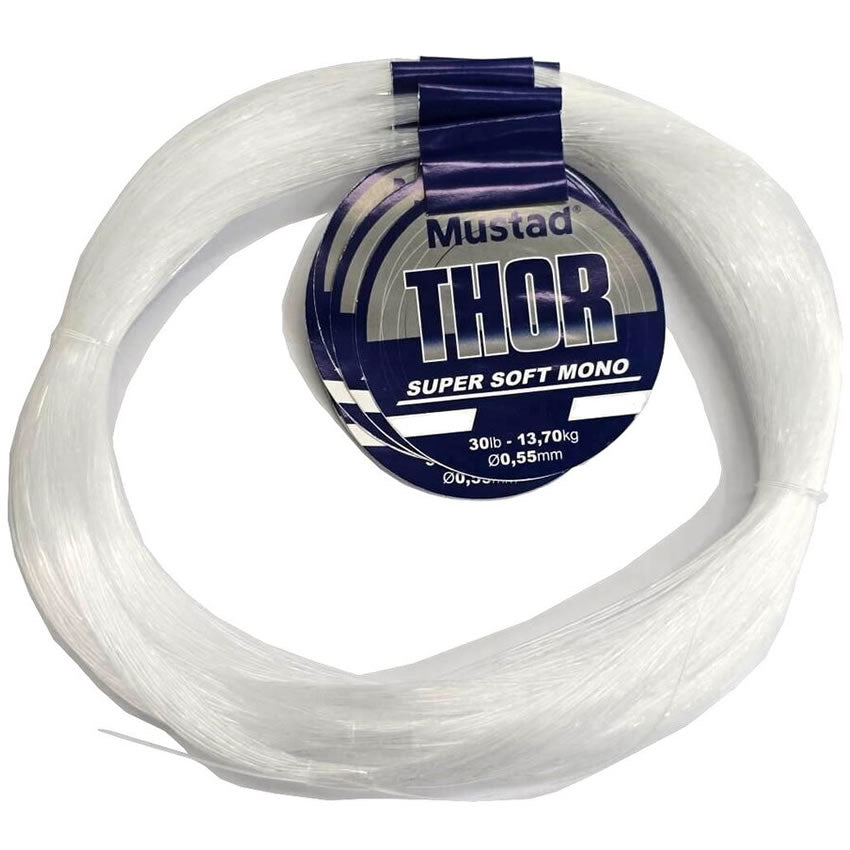 Fir Monofilament MUSTAD Thor Super Soft, Clear, 100m, 0.65mm, 18.0kg