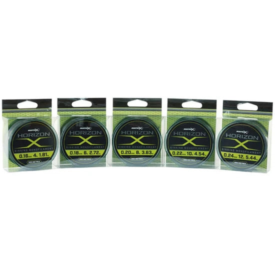 Fir Monofilament Matrix Horizon X Sinking Mono 300m 0.18mm/6lb