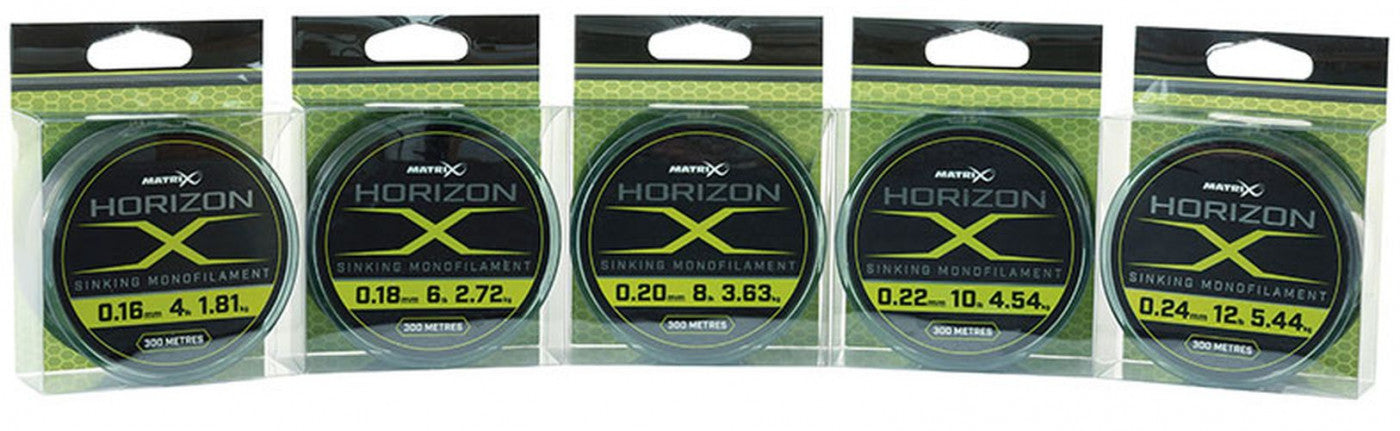 Fir Monofilament Matrix Horizon X Sinking Mono 300m 0.24mm/12lb