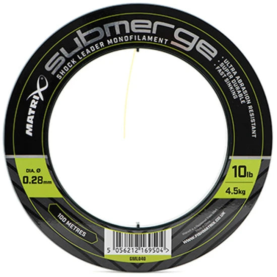 Fir Monofilament Matrix Submerge Shock Leader 0.28mm, 4.5kg, 100m